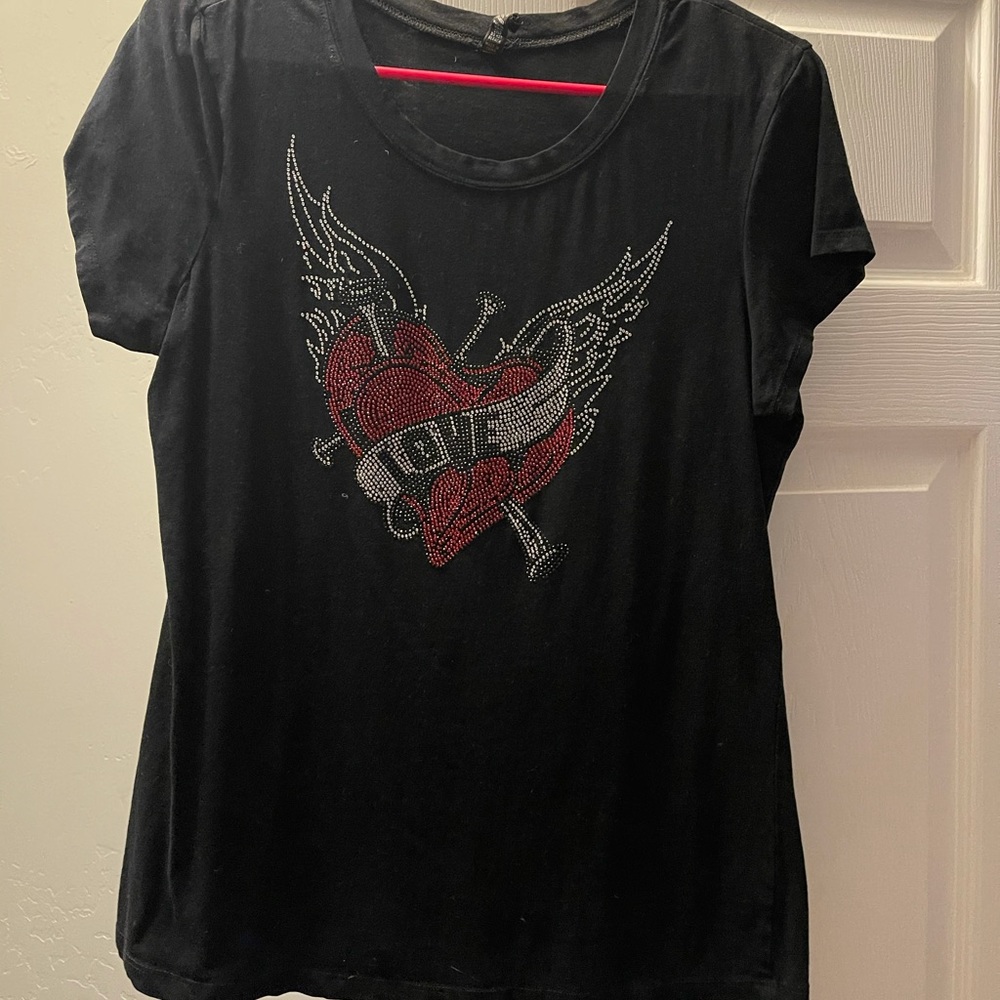 LOVE rhinestone shirt